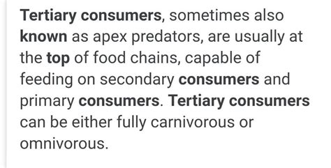 why are tertiray consumers called top consumer? - Brainly.in