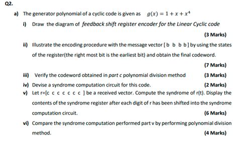 Image result for Finding Generator Matrix in Cyclic Code