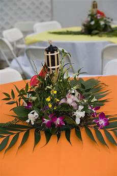 Luau Wedding Reception Ideas by Hawaiian Themed Wedding Reception Centerpieces And Mini Luau Wedding Reception Ideas