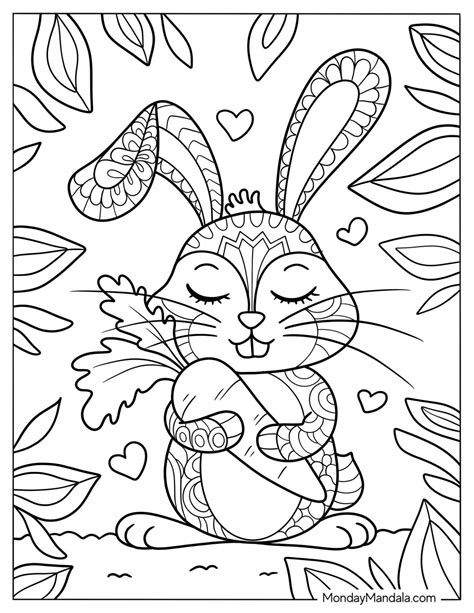 Rabbit Printable Coloring Pages [2025]