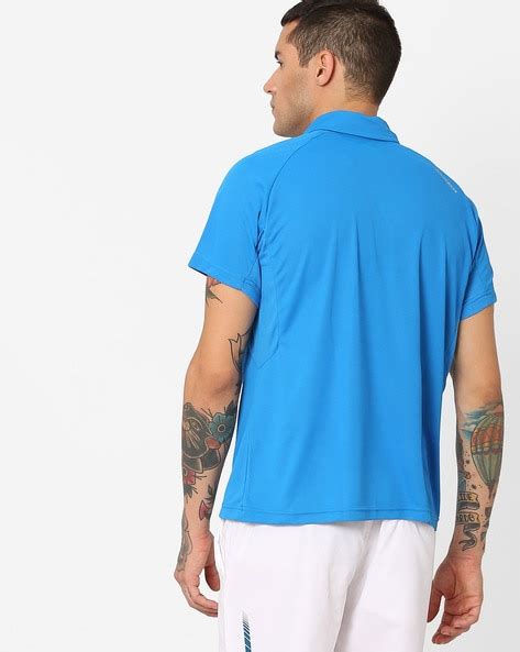 Buy Blue Wildcraft Polo T-shirt with Mesh Panel | AJIO