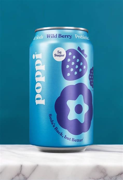 poppi Wild Berry Prebiotic Soda - 12 fl oz Can | Wild berry, Prebiotics ...