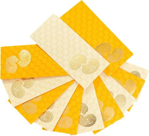 Krisah Sagan/Shagun/Cash/Gift Paper Envelopes (Pack of 100, Red & Beige ...