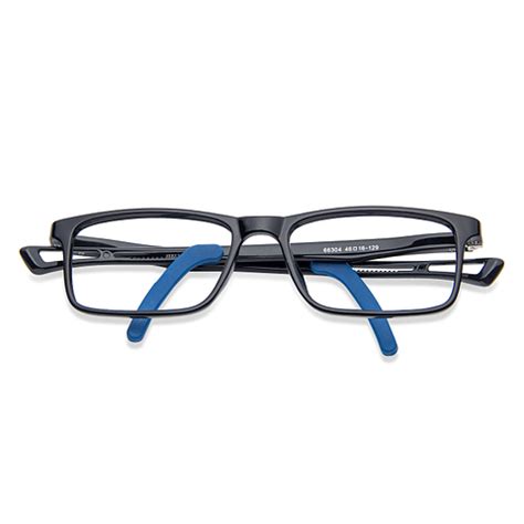 Buy Kids Glasses: Black Sky Blue Black Full Rim Rectangle Kids 5-8 yrs ...