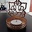 Buy eCraftIndia Shadow Ganesh Ji Metal Tea Light Holder (8 cm x 8 cm x ...