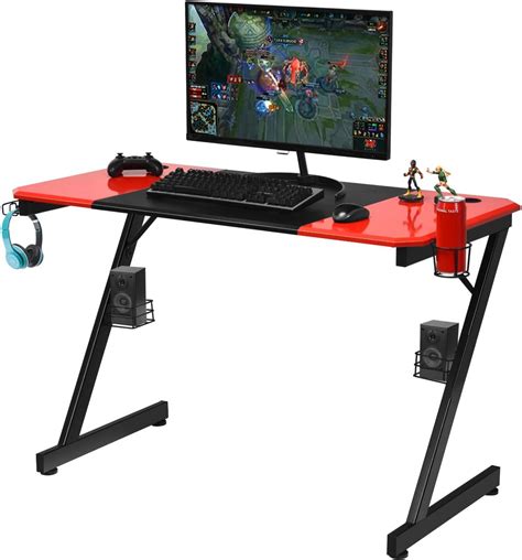 MEDIMALL 48” Gaming Desk, Z-Shaped Professional India | Ubuy
