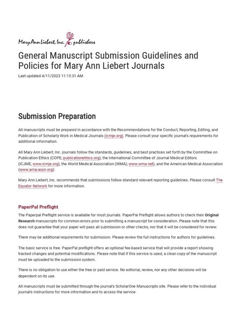 Image result for Standard Article Manuscript Format