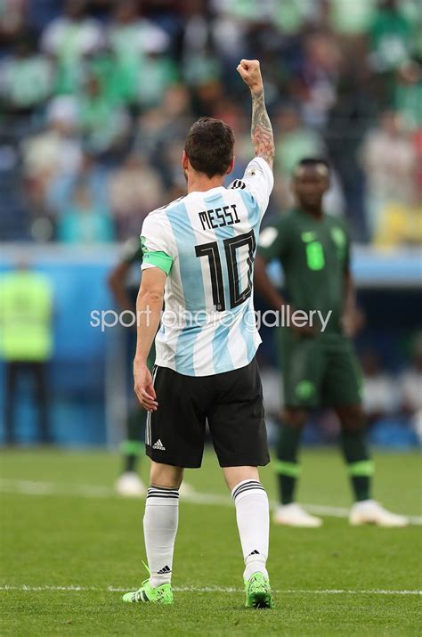 Lionel Messi Argentina number 10 v Nigeria World Cup 2018 Images ...