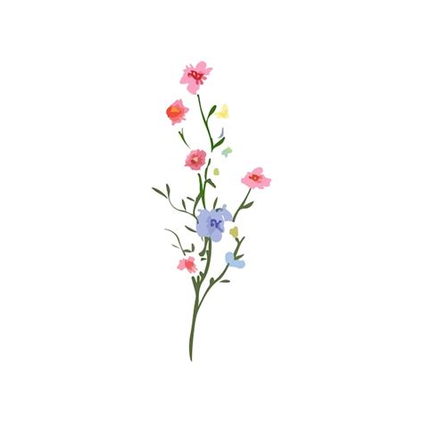 Botanical flower design | Premium Vector