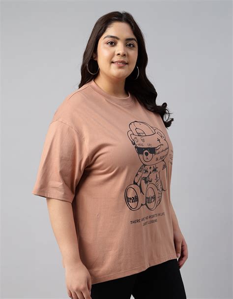 Teddy Cork Plus Size Oversized T-shirt – Juneberry