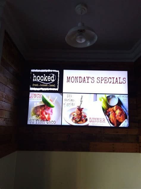 Menu at Hooked restaurant, Ocean City