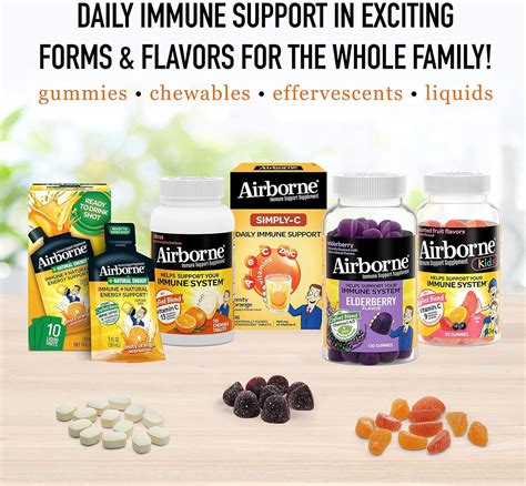 Airborne 1000mg Vitamin C Chewable Tablets Citrus & Very Berry Flavor ...