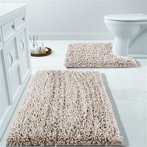 Amazon.com: Yimobra Bathroom Rugs Sets 2 Piece, Luxury Shaggy Extra ...