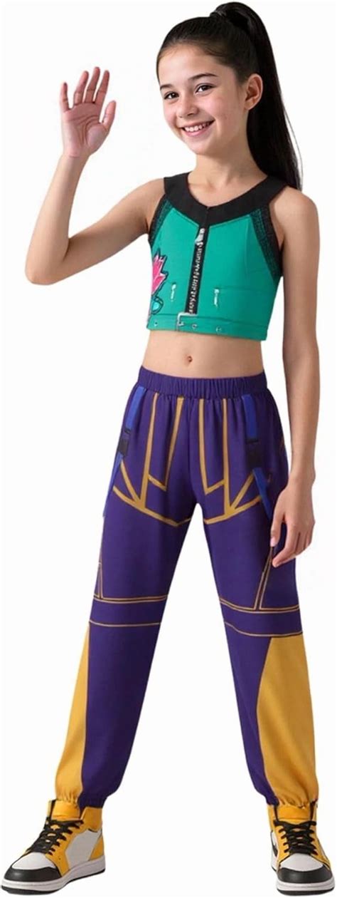 Guvpev Girls K-Pop Demon Hunters Huntrix Costume Rumi/Zoey/Mira Kids ...
