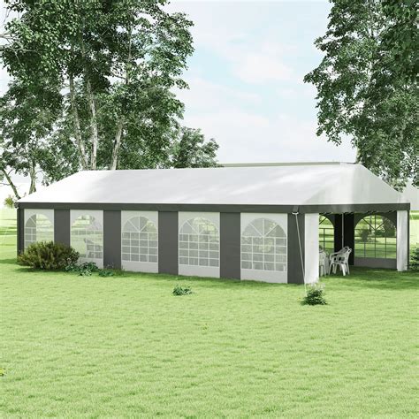 Outsunny 20' x 20' Heavy Duty Party Tent & Carport with Removable ...
