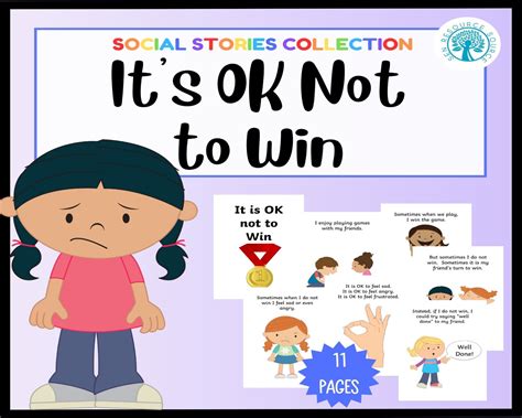 It's OK Not To Win Social Story | Made By Teachers