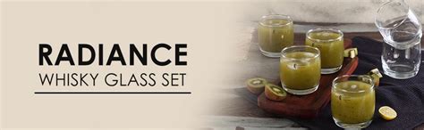 WONDERCHEF Radiance Whisky Glass 315ML - Set of 6 Pcs : Amazon.in: Home ...