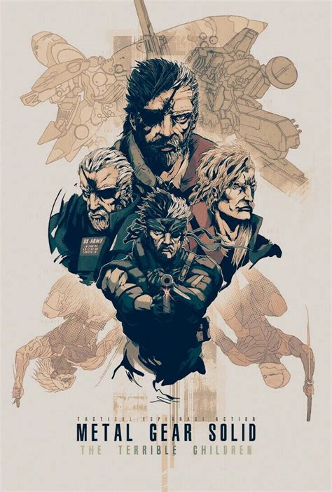 Big Boss: And his three cloned children. Solidus,Liquid,Solid Snake ...