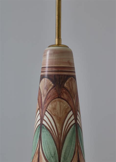 Large Ceramic Floor Lamp by Rigmor Nielsen for Søholm, 1960s, Danish ...