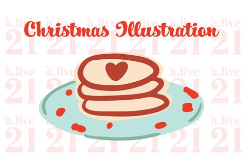 Christmas Food Pancake Clipart SVG Grafika przez alive 21 · Creative ...