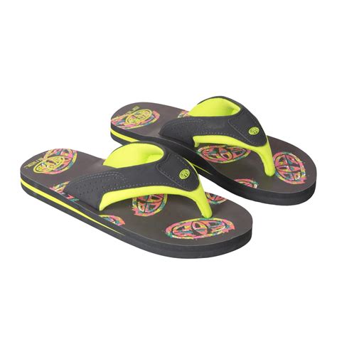 Childrens/Kids Jekyl Recycled Flip Flops (Lime) ANIMAL | Decathlon