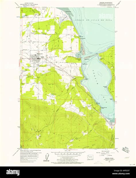 Sequim washington map hi-res stock photography and images - Alamy