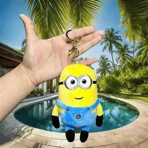 Bob Minniun Plush Keychain