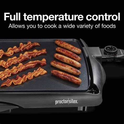 Extra Large Nonstick Electric Griddle - Model 38513PS | ProctorSilex.com