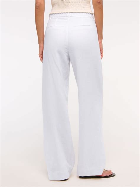 Buy Abercrombie & Fitch Low Rise Linen Trousers from the Next UK online ...