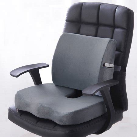 2pcs Memory Foam Seat Cushion Lumbar Back Support Orthoped Home Car ...
