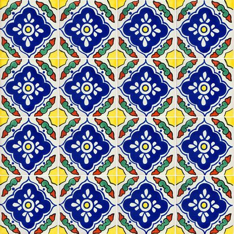 COLORYTRADICIÓN Talavera Mexican Hand Painted Tiles Box of 100 India | Ubuy