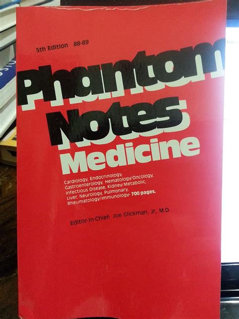 Amazon.in: Buy Phantom Notes Medicine Book Online at Low Prices in ...