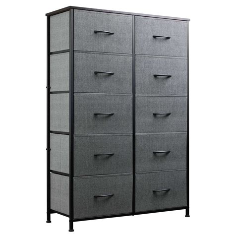 Buy WLIVE 10-Drawer Dresser, Fabric Storage Tower for Bedroom, Hallway ...