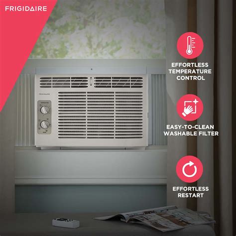 Frigidaire 5,000 BTU 115V Window Air Conditioner with 2 Fan Speeds ...