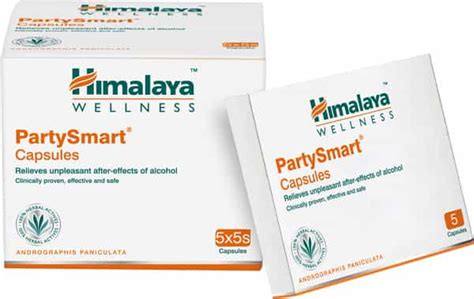 Buy HIMALAYA WELLNESS PARTYSMART HANGOVER RELIEF CAPSULES STRIP OF 5 ...
