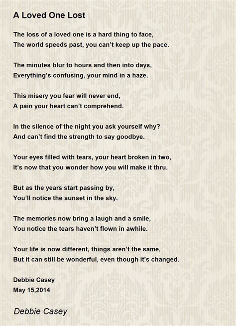 Poems About Missing Loved Ones