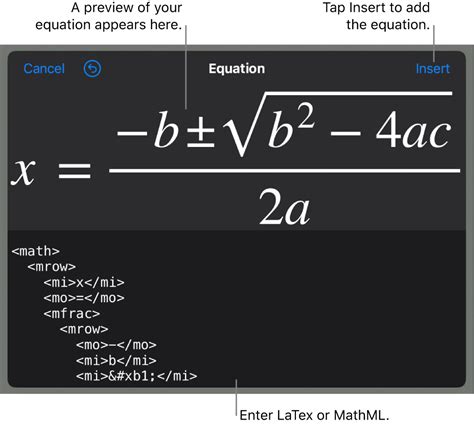 Add mathematical equations in Keynote on iPad - Apple Support (IN)
