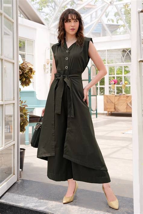 Combat Jumpsuit - OLIVE – Jasminum