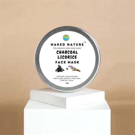 Naked Nature Charcoal Soap - For Oily Skin, Removes Skin Dirt and Gives ...