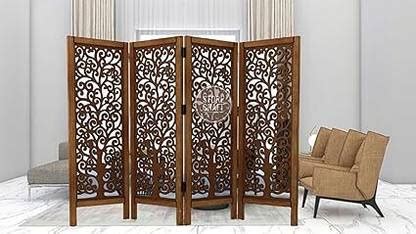 Artistic Interior Crafts Solid Wood Decorative Screen Partition Price ...