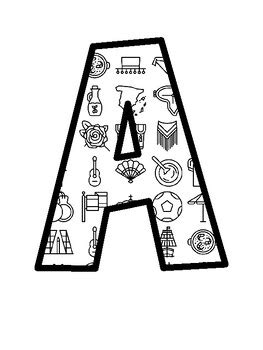 Spanish Bulletin Board Letters school resource by Anisha Sharma