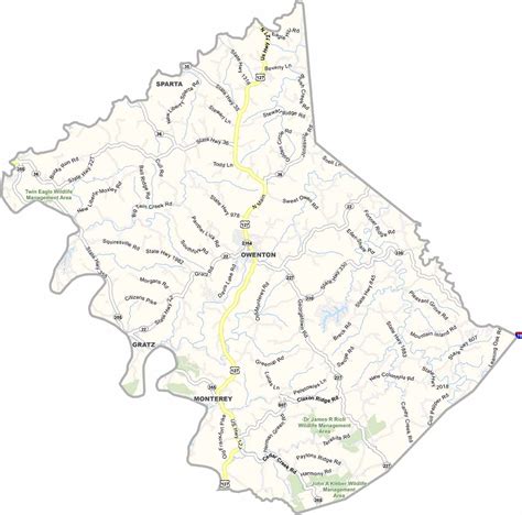 Owen County Map, Kentucky - US County Maps