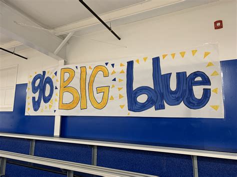 Go Big Blue Spirit Sign