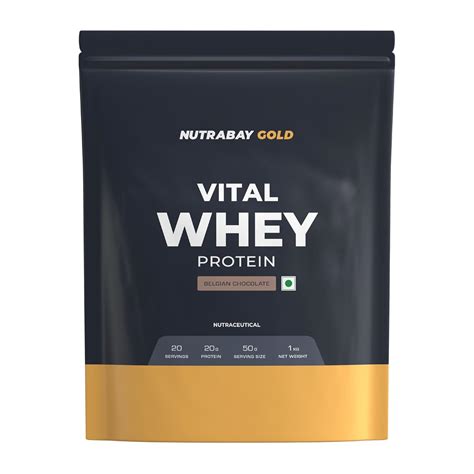 Nutrabay Gold Vital Whey Protein Powder for Beginners with Added ...