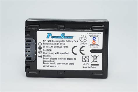 Buy Power Smart Battery for Sony NP-FV50 NP-FV40 NP-FV30 and HDR-CX130 ...