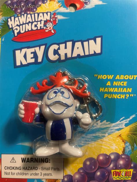Vintage 1990s Hawaiian Punch Mascot Key Chain — NOS Sealed — Fun 4 All ...
