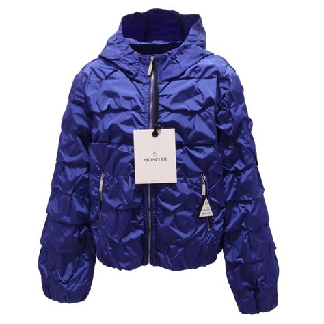 5470P giacca girl bluette MONCLER windstopper giubbotto bimba jacket