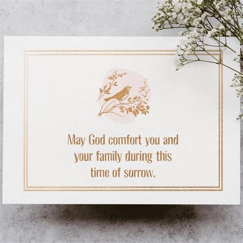 Heartfelt Christian Sympathy Card - 7x5 Inches, Thoughtful Condolence ...