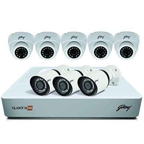 Buy Godrej SeeThru 8 Channel Full HD White CCTV Camera Kit with 1TB ...