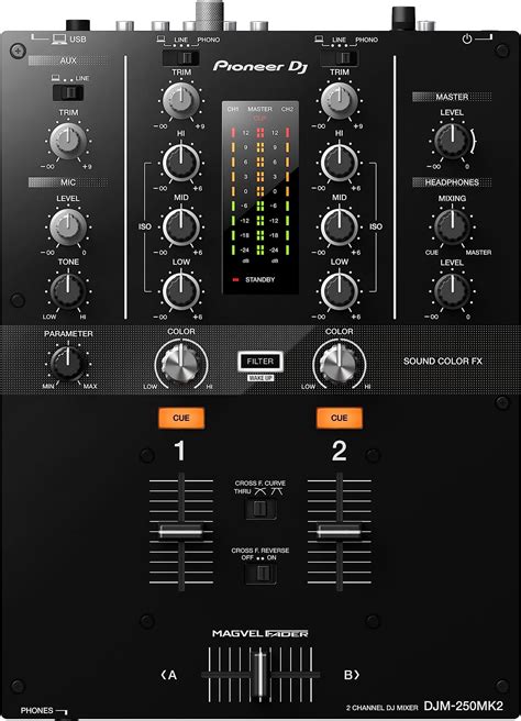Pioneer DJM-250MK2 DJ Mixer With USB Connection, Black : Amazon.in ...